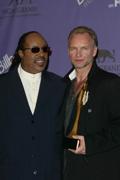 Stevie Wonder e Sting — Foto Stock