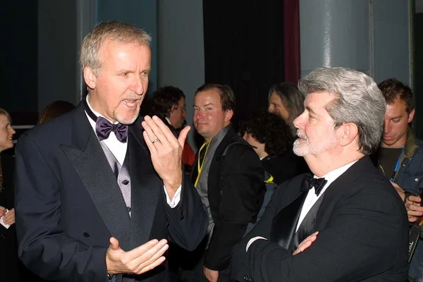 James Cameron and George Lucas — Stock Photo, Image