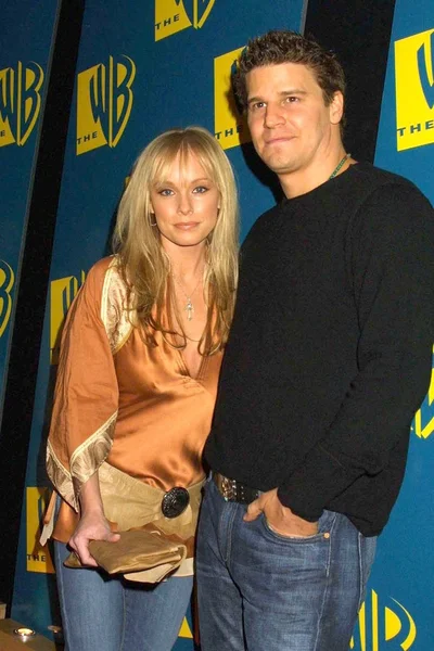 David Boreanaz et sa femme Jaime Bergman — Photo