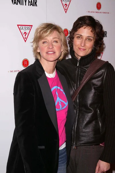 Ellen Degeneres y Alexandra Hedison — Foto de Stock