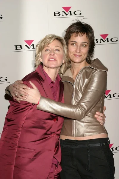 Ellen Degeneres e Alexandra Hedison — Fotografia de Stock