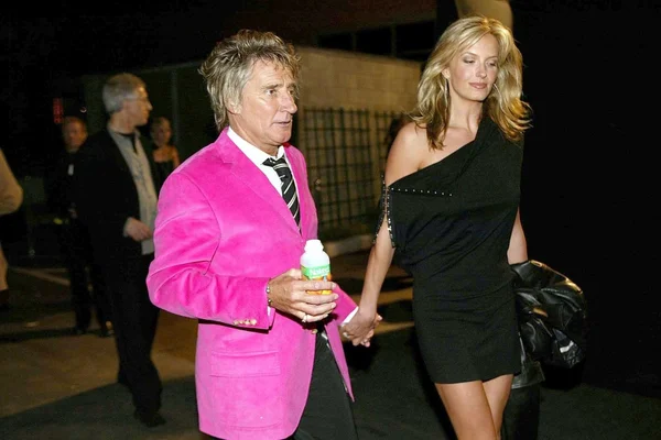 Rod stewart en penny lancaster — Stockfoto