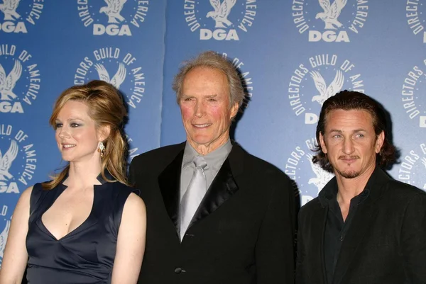 Laura Linney, Clint Eastwood and Sean Penn — Stock Photo, Image