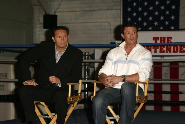 Mark Burnett e Sylvester Stallone — Fotografia de Stock