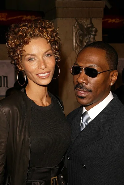 Eddie Murphy and wife Nicole Royalty Free Stock Images