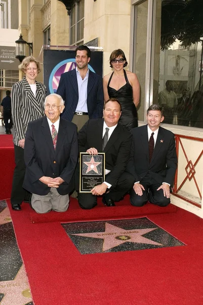 Randy Quaid'ın yıldızı Hollywood Walk of Fame örtüsünü açmak — Stok fotoğraf