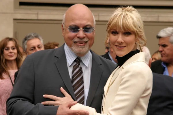 Celine dion och rene angelil — Stockfoto