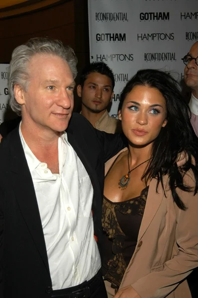 Bill maher und date rochelle loewen — Stockfoto