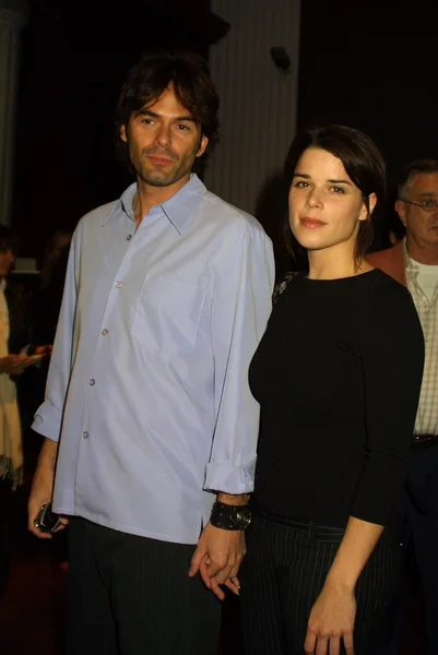 Neve Campbell and date — Stock Photo, Image