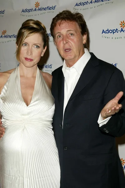 Heather Mills McCartney and Paul McCartney — Stock Photo, Image