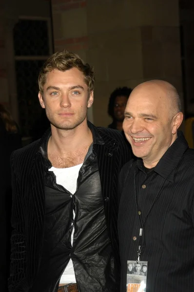 Jude law och anthony minghella — Stockfoto