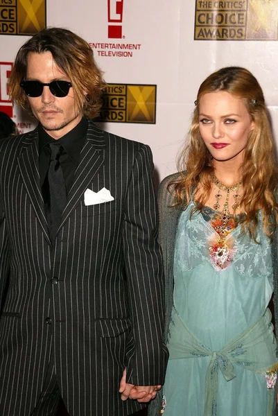 Johnny Depp e Vanessa Paradis — Fotografia de Stock