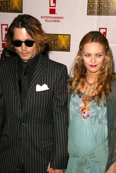 Johnny Depp e Vanessa Paradis — Fotografia de Stock