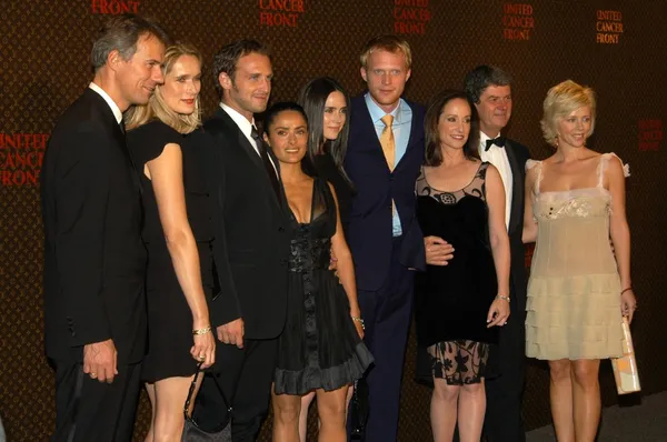 Josh lucas, salma hayek, jennifer connelly, paul bettany en yves carcelle - louis vuitton ceo — Stockfoto