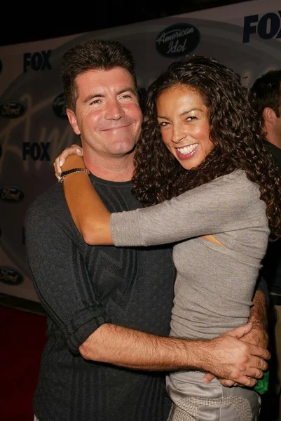 Simon cowell und terri seymore — Stockfoto