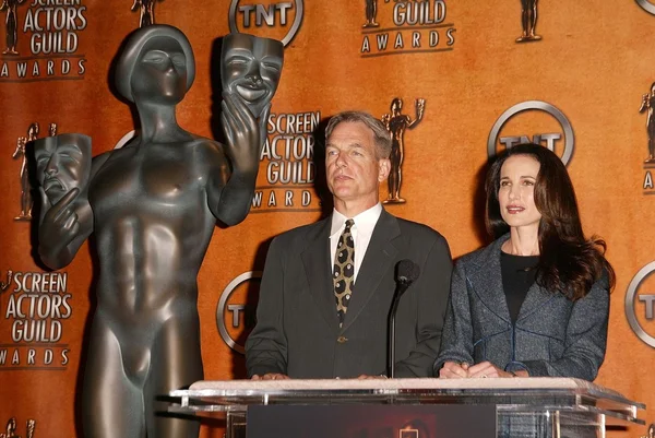 Mark harmon en andie macdowell — Stockfoto