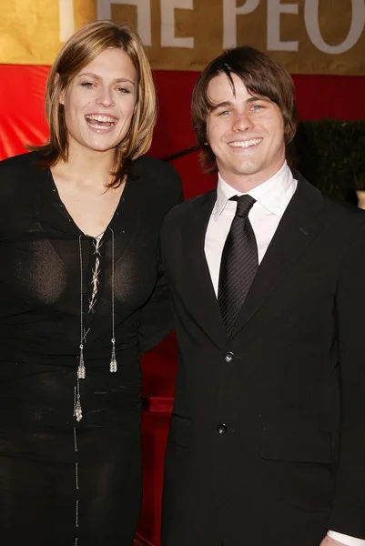 Jason Ritter e Marianne Palka — Foto Stock