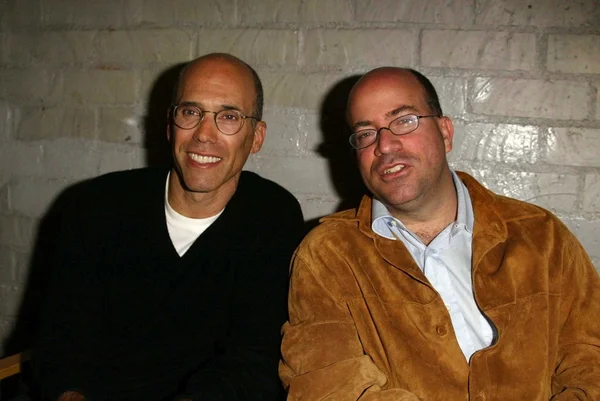 Jeffrey Katzenberg og Jeff Zucker - Stock-foto