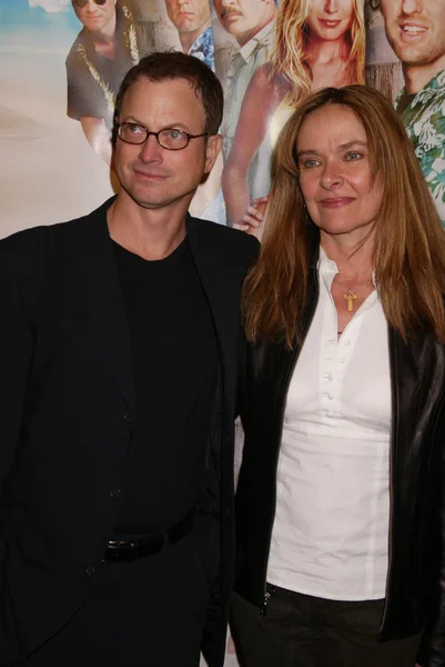 Gary sinise und wife moira — Stockfoto