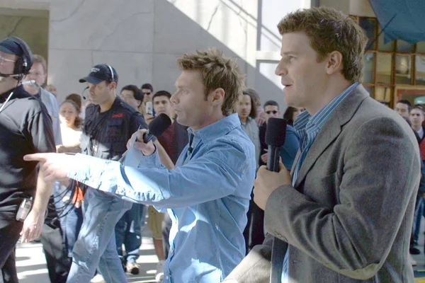 Ryan Seacrest e David Boreanaz — Fotografia de Stock