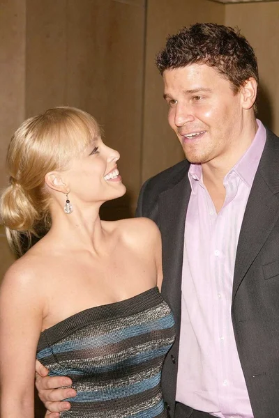 Jaime Bergman and David Boreanaz — Stock Photo, Image