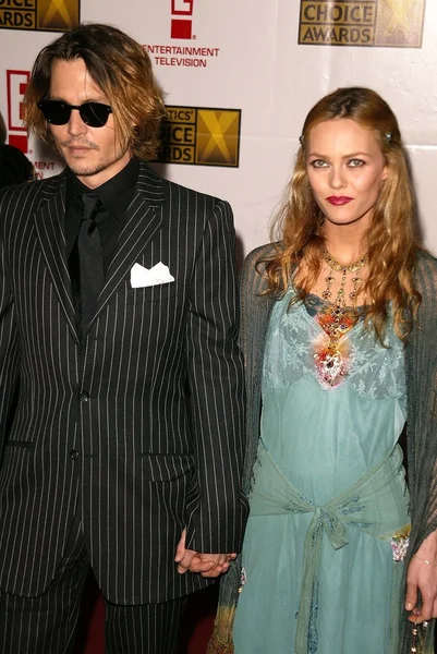 Johnny Depp und Vanessa Paradis — Stockfoto