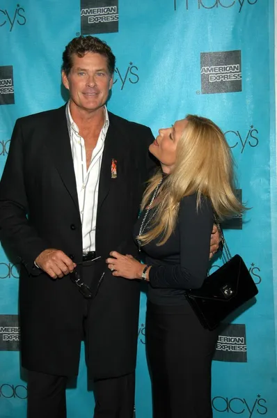 David Hasselhoff e sua esposa Pamela — Fotografia de Stock