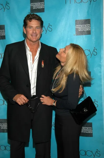 David hasselhoff und frau pamela — Stockfoto