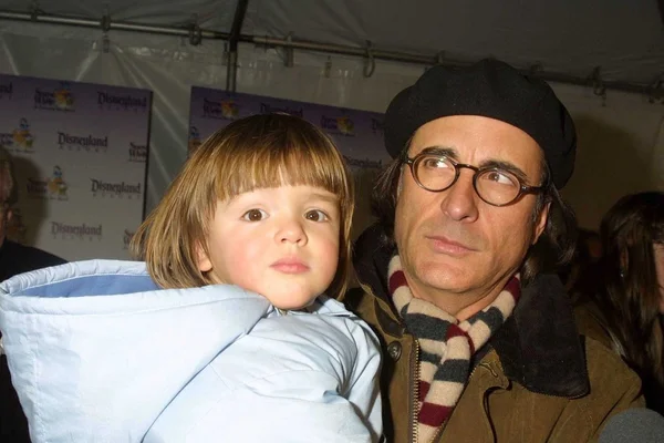 Andy Garcia and son — Stock Photo, Image