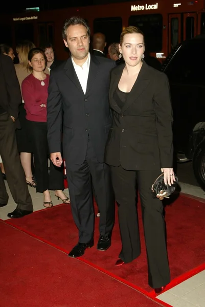 Sam mendes en kate winslet — Stockfoto