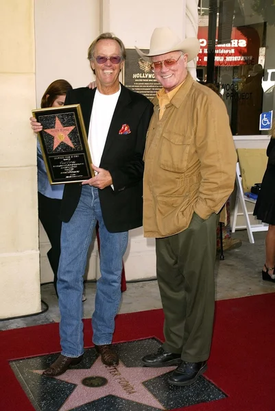 Larry Hagman e Peter Fonda — Fotografia de Stock