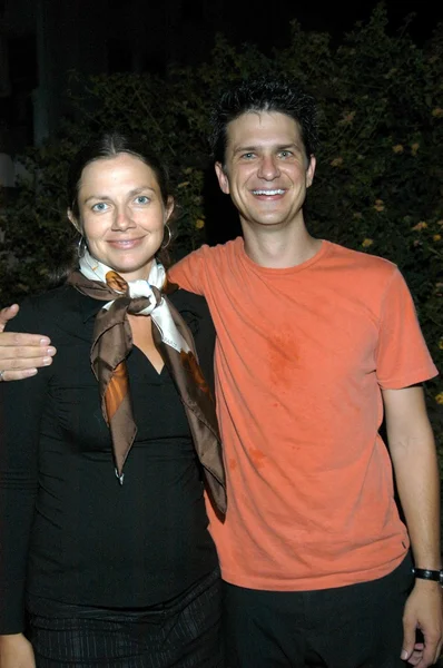 Justine bateman en john lehr — Stockfoto