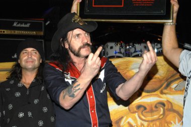 Philip Campbell and Lemmy Kilmister