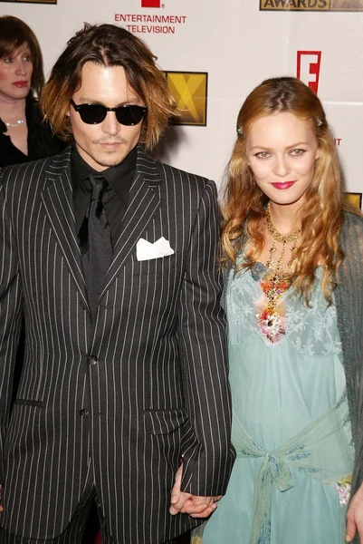 Johnny Depp and Vanessa Paradis — Stock Photo, Image