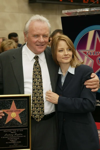 Anthony Hopkins and Jodie Foster — Stock Photo, Image