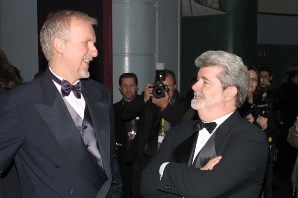 James Cameron and George Lucas — Stock Photo, Image