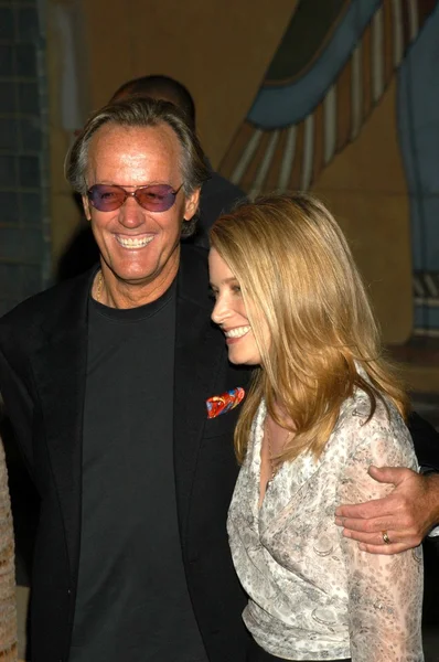 Peter fonda en dochter bridget fonda — Stok fotoğraf