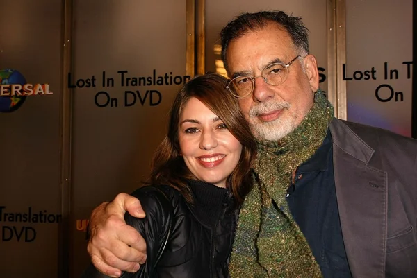 Sofia coppola ve francis ford coppola — Stok fotoğraf