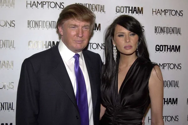 Donald trump och melania knauss — Stockfoto