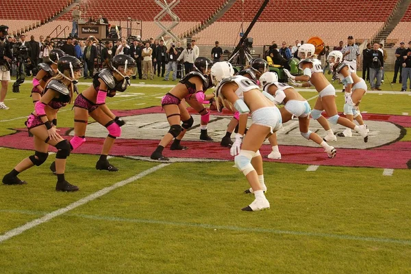 Game action at the Lingerie Bowl 2004 — Stock Photo, Image