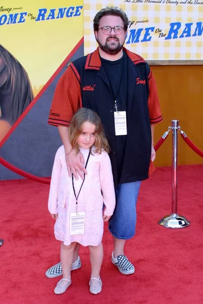 Kevin Smith és lánya — Stock Fotó