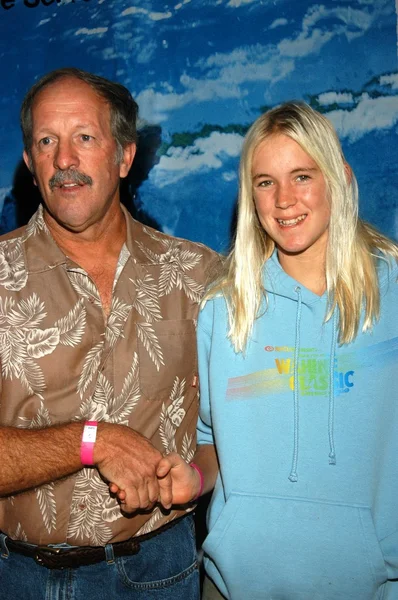 Tom Hamilton father and Bethany Hamilton — Stock Photo, Image