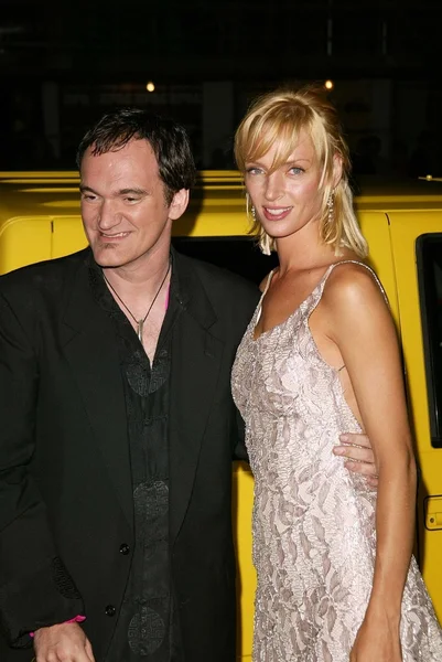 Quentin Tarantino, Uma Thurman és — Stock Fotó