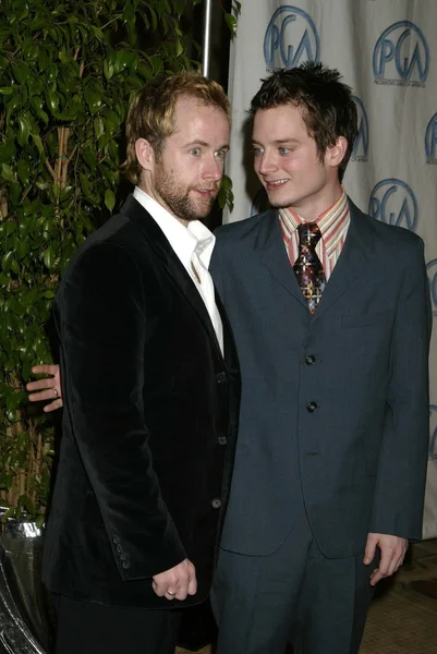 Billy Boyd e Elijah Wood — Fotografia de Stock