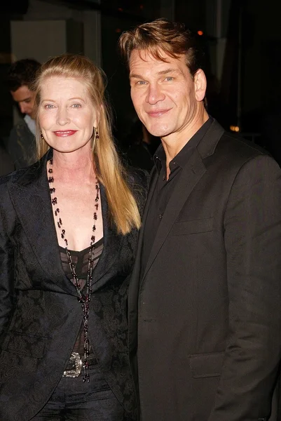 Patrick Swayze e la moglie Lisa — Foto Stock