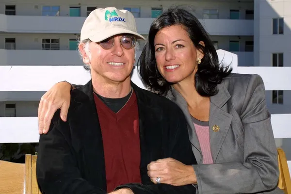 Larry David e sua esposa Laurie David — Fotografia de Stock