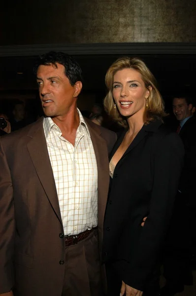 Sylvester Stallone and wife Jennifer Flavin — Stock Photo, Image