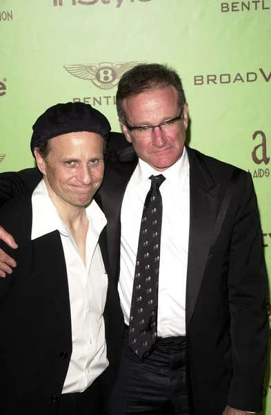 Bobcat Goldthwait e Robin Williams — Foto Stock