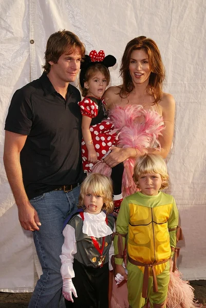 Cindy Crawford, Rande Garber e família — Fotografia de Stock