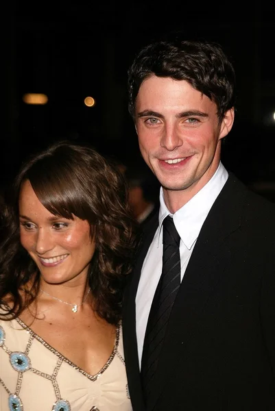 Matthew goode en vrouw margo — Stockfoto